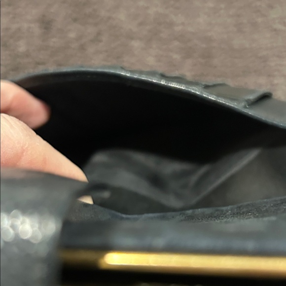 Vintage CHANEL Textured Black Leather Wallet Hologram - Picture 7 of 12